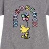 - Peanuts - Woodstock Flower Graphic Short Sleeve Fleece Dress - 2 of 4