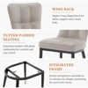 Bekrvio Leather Dining Room Chairs, Set of 4 - 4 of 4