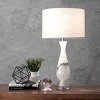 nuLOOM Dayton 30" Glass Marbleized Table Lamp Lighting - Off White 30" H x 16" W x 16" D - 2 of 4