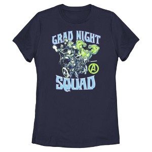 Marvel Classic-Avengers Glow Icon Women's Rolled Sleeve T-Shirt, Nero