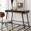 Laponte Desk - DSK5011 - Black/Walnut - Safavieh - 2 of 4