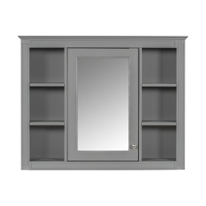 Chery Life 35'' x 27.5'' Wall Mounted Storage Cabinet, Modern Bathroom Wall Cabinet with Mirror - 1 of 4
