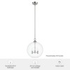 Hunter Fans 13.75" High Oaks Pendant Ceiling Light Brushed Nickel Finish - 3 Bulb Incandescent Indoor Lighting Fixture - 4 of 4