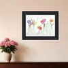 HomeRoots Live Life in Full Color Tulips Black Framed Print Wall Art - 2 of 4
