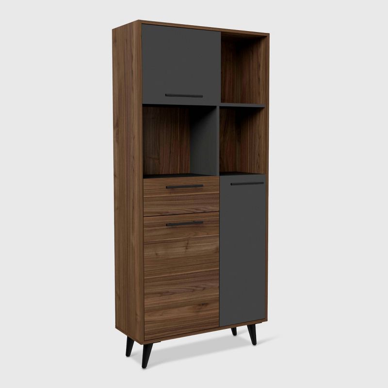 63&#34; Lindon 3 Tier Shelf Bookshelf Medium Wood - RST Brands, 1 of 9