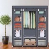 Boersma Freestanding Modular Closet Organizer with Hanging Rod and Storage Shelves – Large Wardrobe Rack System for Clothes and Home Organizatio - 3 of 4