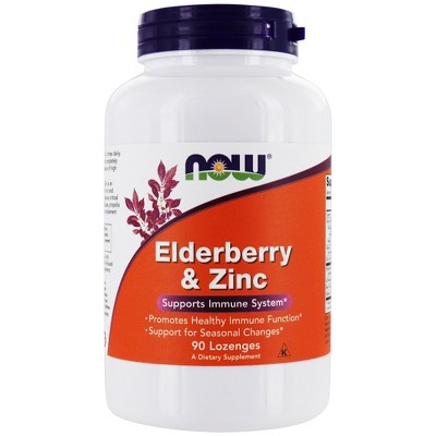 NOW Foods Elderberry and Zinc  -  90 Count