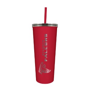 NFL Atlanta Falcons 24oz Skinny Tumbler with Straw - 1 of 4