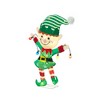 Everstar 28'' UL LED TINSEL ELF WITH STRING LIGHTS SCULPTURE, Green - 4 of 4