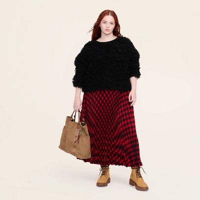 Women's Loopy Yarn Crewneck Pullover Sweater - Woolrich x Target Black