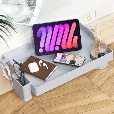 MaseiKar Bedside Shelf for Bed, Foldable Bunk Bed Shelf Organizer for Room Essentials Clip On Nightstand Bed Side Shelf Tray