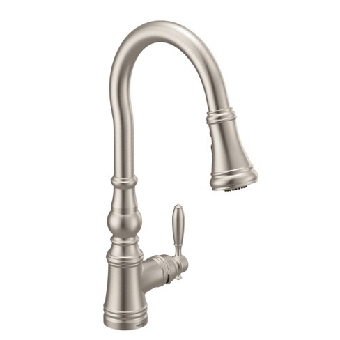Moen S73004 Weymouth 1 5 Gpm Single Hole Pull Down Kitchen Faucet