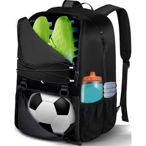Generic Youth Soccer Bag, Soccer Backpack with Ball Compartment, Sports Equipment Training Bags - 1 of 4