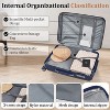 Lyngins 14/20/24/28 Inch 4 PCs Carry on Luggage Sets,Suitcases Sets with Spinner Wheels for Family Trips - 4 of 4