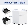 NicBex Mobile File Cabinet with Lock,Under Desk Office Storage File Cabinet with 2 Drawers for Home Office Letter/Legal/A4/F4 - 2 of 4