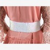 Anna-Kaci Wide Elastic Sequin Belt with Clasp for Women - 4 of 4