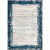 Washable Modern Bordered Rug, Non-Slip Stain Resistant Low Pile Carpet for Bedroom Living Room Dining Room Decor - 4 of 4
