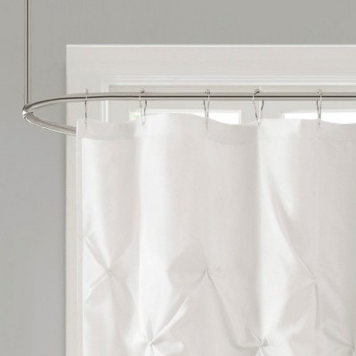 LunaLulinlk Tufted Semi-Sheer Shower Curtain