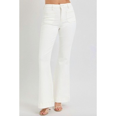 Women's Patch Pocket Flare Jeans - RISEN
