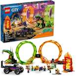 LEGO City Stuntz Double Loop Stunt Arena motorcycle Set 60339