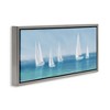 Stupell Industries White Sail Boats Across Coast, 25" x 11" - 3 of 4