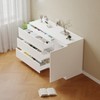 47" Sideboard Buffet Cabinet, Entryway Coffee Bar Cabinet with 4 Drawers, Modern Media Console Table, Kitchen Pantry Cabinet for Living Room Kitchen - 4 of 4