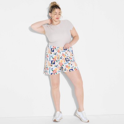 Women's Stitch Poster Print Graphic Shorts