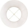 Springcrest Creme Mushroom Pleat Large Lamp Shade 12" Top x 18" Bottom x 18" Slant x 17.75" High (Spider) Replacement with Harp and Finial - 3 of 4