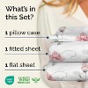 Luxuriously Soft 4-Piece Floral Sheet Set - Wrinkle-Resistant, Printed Pattern - CGK Linens - 2 of 4