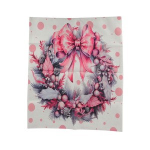 Unique Bargains Dining Chair Slipcovers Linen Pink 22.83"x19.29" 1Pc - 1 of 4