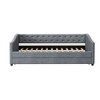 Kumasinova Twin/Full Size Daybed with Trundle,Fabric Upholstered Sofa Bed with Button Tufted Back & Piped Arms for Living Room,Bedroom - 4 of 4