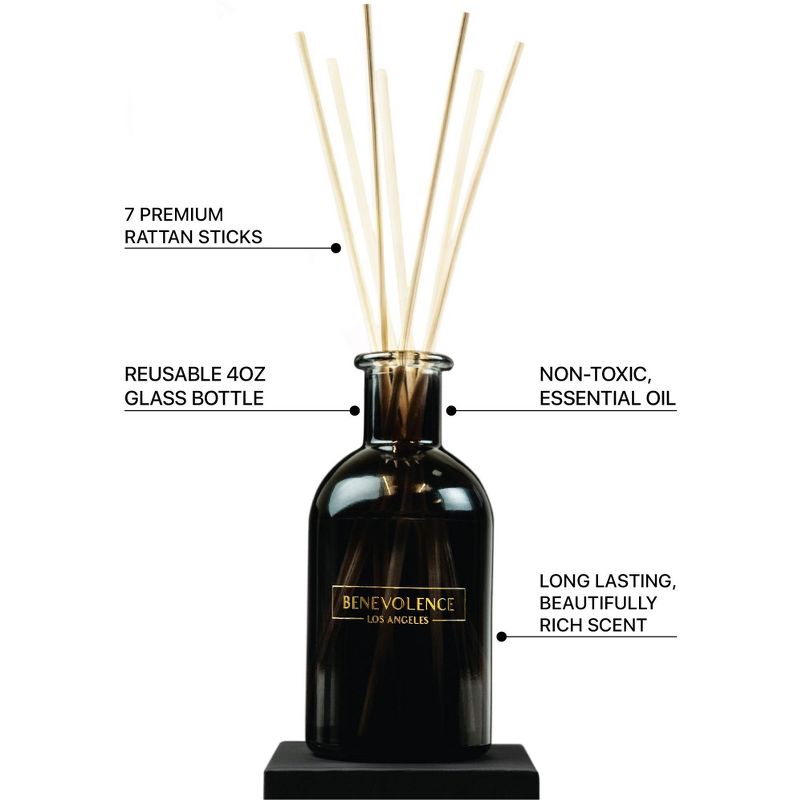 Benevolence LA Aromatherapy Scented Oil Reed Diffuser Set, 3 of 7