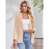Clearlove Womens One Button Blazer Casual Open Front Long Sleeve Suit Jackets Business Work Office Blazers - 4 of 4