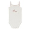 Ely's & Co. Baby Girls Cotton Bodysuits-Undershirts - 3  Pack, Pink Stripes, Floral Dot , and Butterfly - 4 of 4