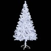 Aghana Digitals 59.1 in Pre-Lit White PVC Christmas Tree with Warm LED Lights, Cone Shape, - 4 of 4