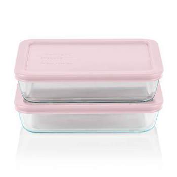 Total Solution® Pyrex® Glass 4-cup Round Food Storage with Plastic Lid
