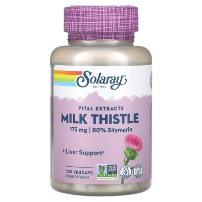 Solaray Vital Extracts, Milk Thistle, 120 VegCaps