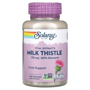 Solaray Vital Extracts, Milk Thistle, 120 VegCaps - 1 of 4