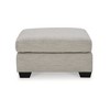 Signature Design by Ashley Contemporary Mahoney Oversized Accent Ottoman Chenille Pebble - 4 of 4