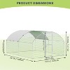 Acekool Large Metal Chicken Coop 9.8x6.5x6.5ft, Walk-in Outdoor Poultry Cage with UV Cover, Double Doors, Round Roof, for Hens, Ducks, Farm Backyard - 3 of 4