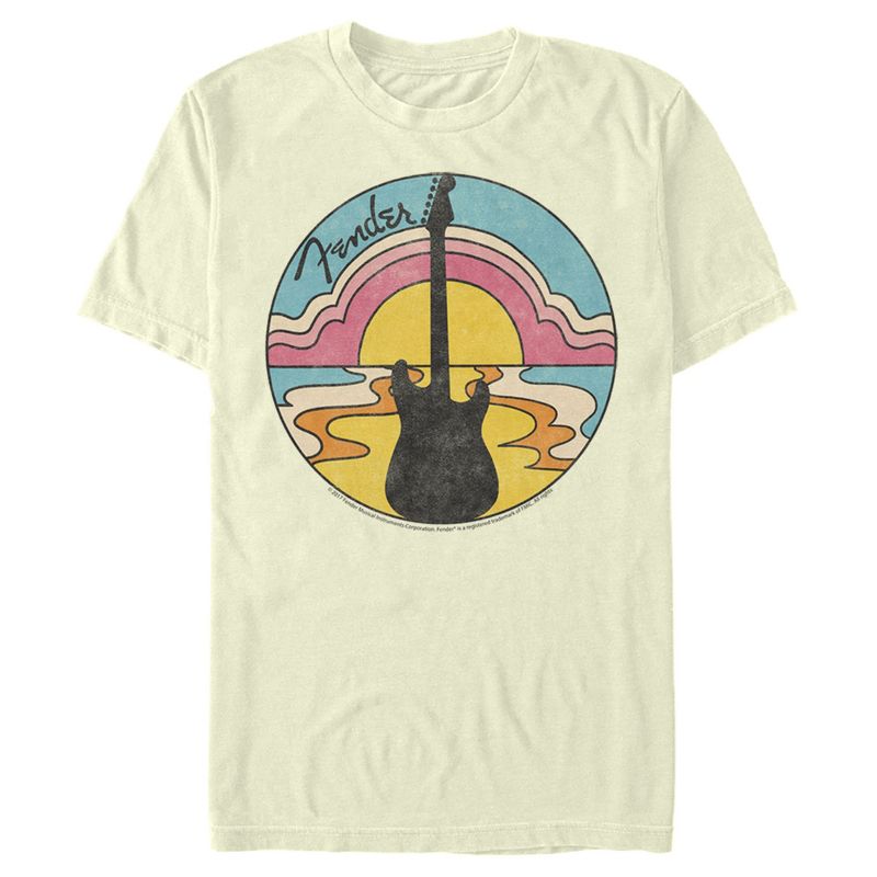 Men's Fender 70s Guitar Silhouette T-Shirt, 1 of 5