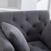 NicBex Modern Tufted Chaise Lounge Chair Modern Accent Chair With 3 Positions Adjustable Backrest Recliner Armchair with Ottoman, Gray - 4 of 4