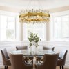 CityFurn Modern Luxury Round Chandelier with Crystal Glass - 2 of 4