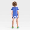 Toddler Boys' 2pc Americana USA Short Sleeve T-Shirt and Shorts Set - Blue - 2 of 4