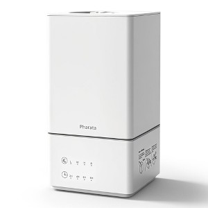 Pharata Humidifier for Bedroom, 4L Cool Mist Humidifier with Essential Oil Diffuser for Home, Plant, Ultrasonic Humidification, Auto Shut-Off - 1 of 4