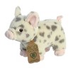 Aurora Medium Spotted Pig Eco Nation Eco-Friendly Stuffed Animal White 10" - 3 of 4