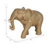 Sagebrook Home 8" Polyresin Elephant Sculpture - Contemporary Beaded Elephant Statue for Home or Office Decor - 3 of 4