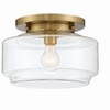 Craftmade Lighting Peri 1 - Light Flush Mount in  Satin Brass - 2 of 4