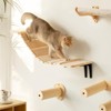 Mewoofun Pet Beds Cat Bridge Cat Climbing Shelves, Cat Shelf and Perches for Most Kittens Adult Cats Wall Furniture, Multicolored, 13.39"*8.66"*5.12" - 2 of 4