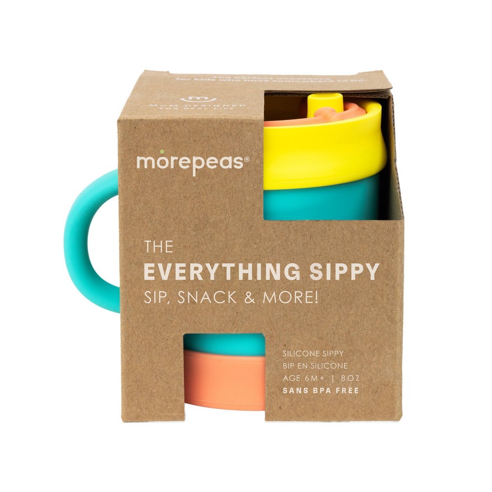 Photos - Baby Food morepeas Everything Sippy Cup - Teal Green